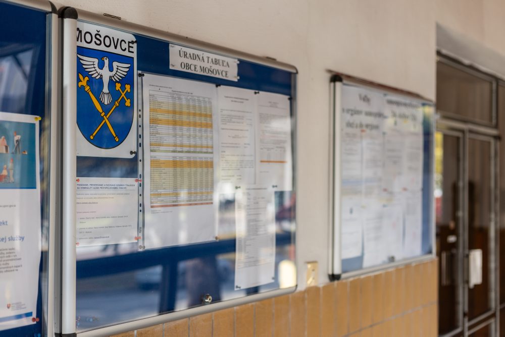 Budova obecného a matričného úradu v obci Mošovce