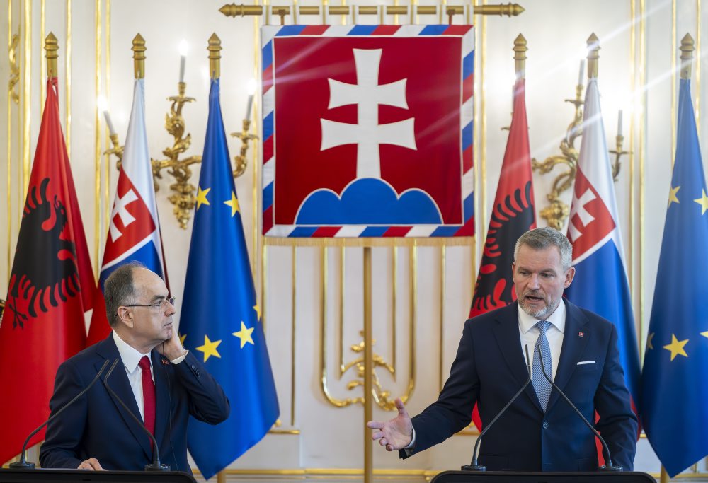 Prezident SR Peter Pellegrini prijal v Prezidentskom paláci albánskeho prezidenta Bajrama Begaja