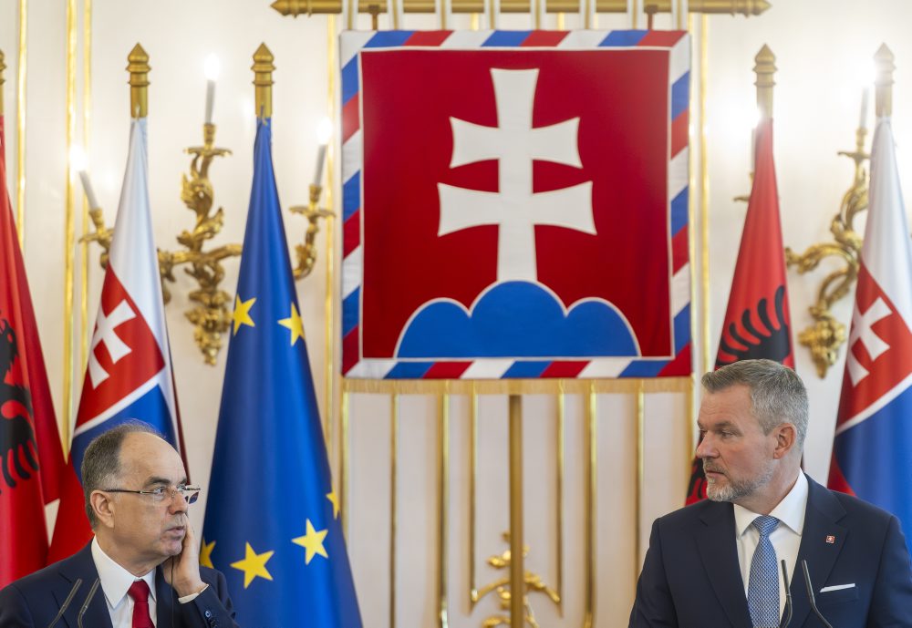 Prezident SR Peter Pellegrini prijal v Prezidentskom paláci albánskeho prezidenta Bajrama Begaja