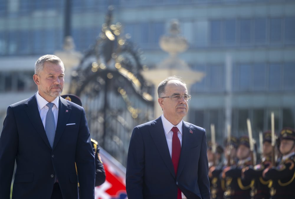 Prezident SR Peter Pellegrini prijal v Prezidentskom paláci albánskeho prezidenta Bajrama Begaja