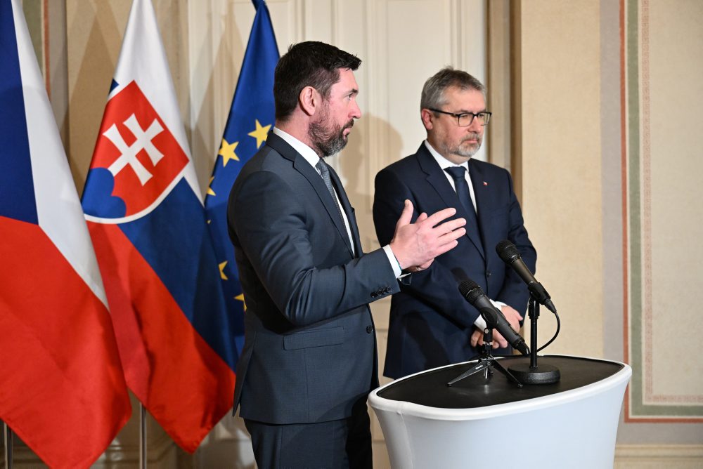 Spoločná TK ministra pôdohospodárstva a rozvoja vidieka SR Richarda Takáča a ministra poľnohospodárstva Českej republiky Martina Šebestyána 