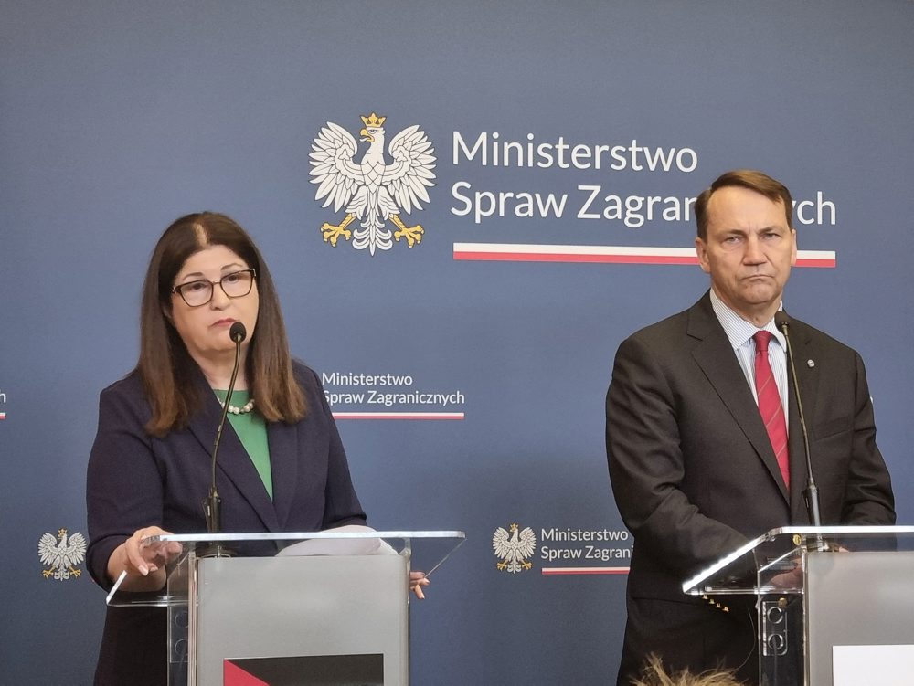 Šéfka diplomacie Palestíny v Poľsku 