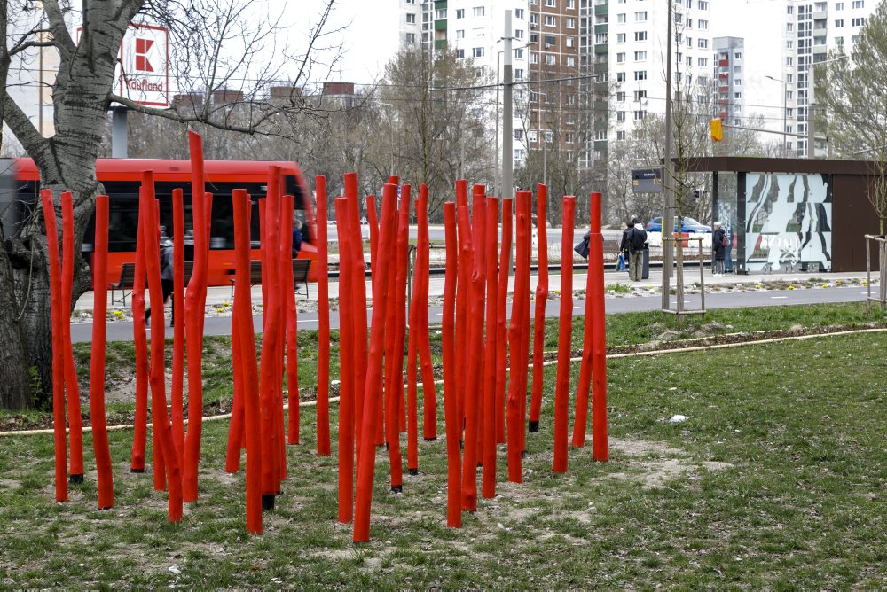 Greenpointy v okolí novej električkovej trate v Petržalke 