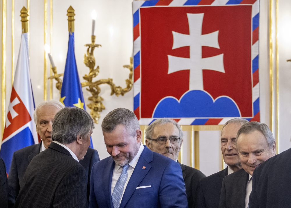 Prezident SR Peter Pellegrini prijal v Prezidentskom paláci v Bratislave majstrov Európy vo futbale z roku 1976 v Belehrade