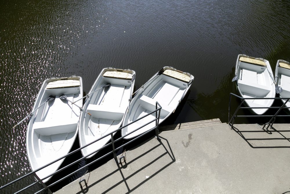 Člnkovanie na rybníku pri Partizánskej lúke v bratislavskom lesoparku