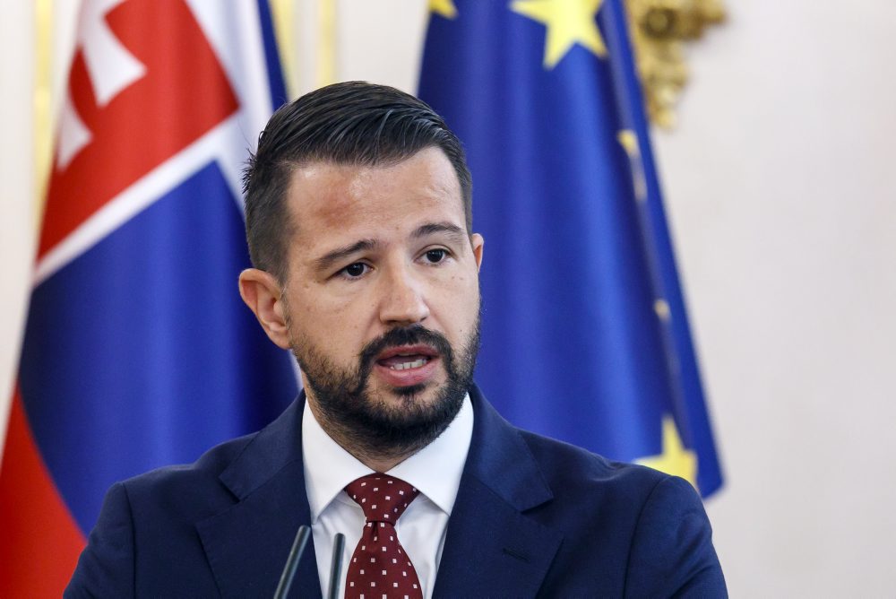 Prezident SR Peter Pellegrini prijal v Prezidentskom paláci v Bratislave prezidenta Čiernej Hory Jakova Milatovića 