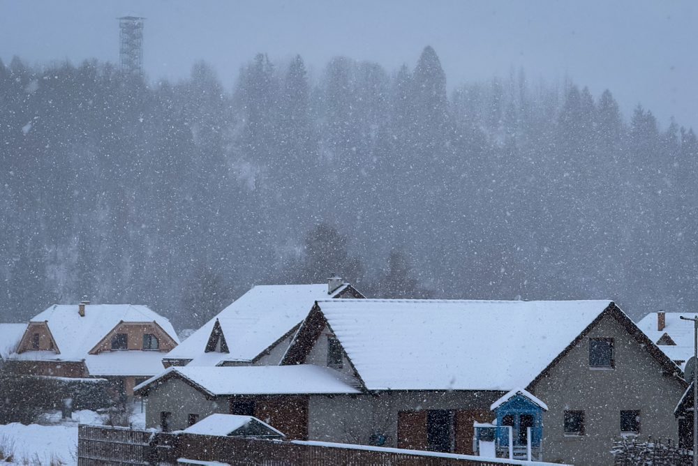 Silvestrovský sneh v Zuberci 