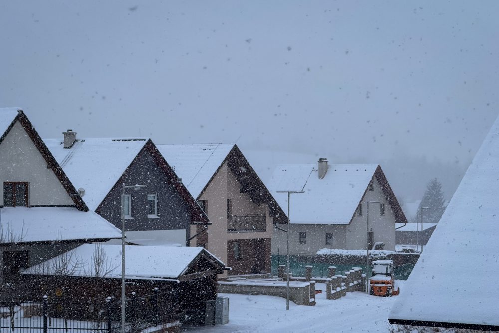 Silvestrovský sneh v Zuberci 