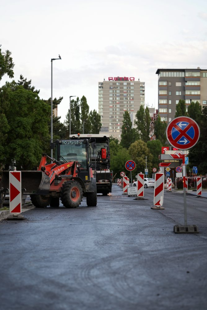 Rekonštrukcia vozovky na Herlianskej ulici v Bratislave