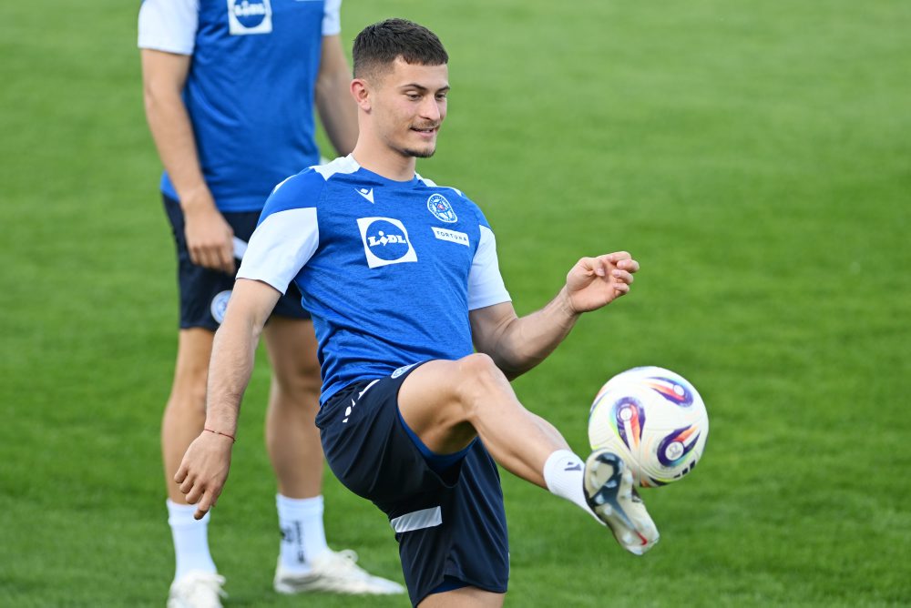 Tréning slovenskej futbalovej reprezentácie pred prípravnými zápasmi Slovenska s Maltou a Čiernou Horou