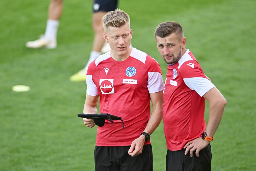Tréning slovenskej futbalovej reprezentácie pred prípravnými zápasmi Slovenska s Maltou a Čiernou Horou