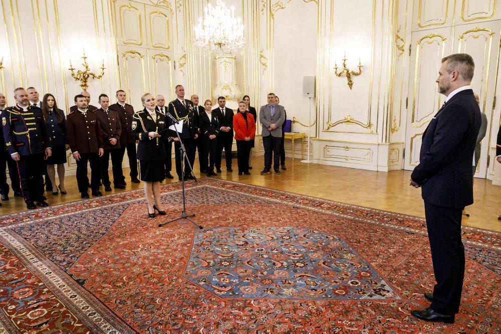 Prezident SR Peter Pellegrini prijal členov záchranných a bezpečnostných zložiek