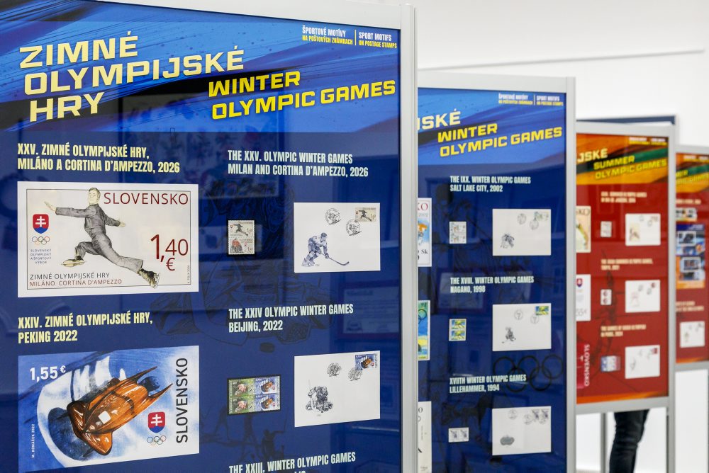 Výstava Šport na poštových známkach v Galérii poštových známok