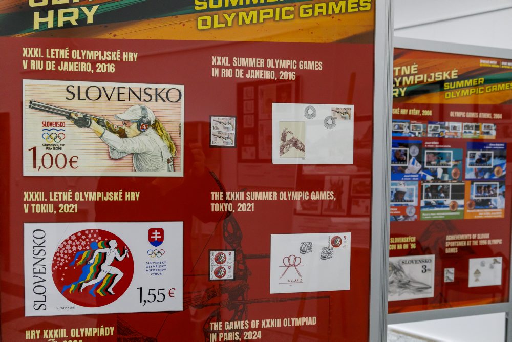 Výstava Šport na poštových známkach v Galérii poštových známok