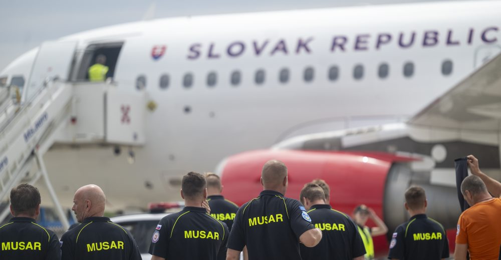 Návrat slovenského záchranárskeho tímu MUSAR z Venezuely 