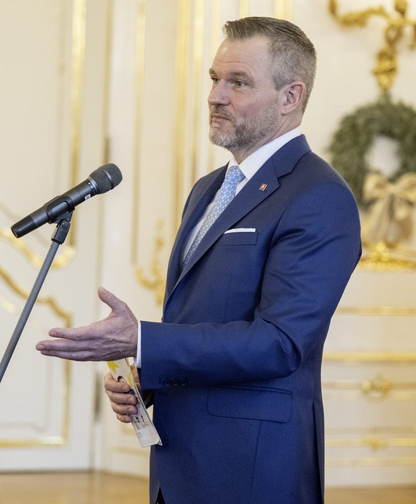 Koledníci Dobrej noviny v Prezidentskom paláci 