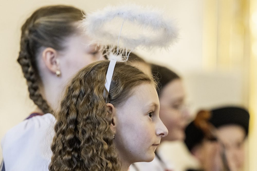 Koledníci Dobrej noviny v Prezidentskom paláci 