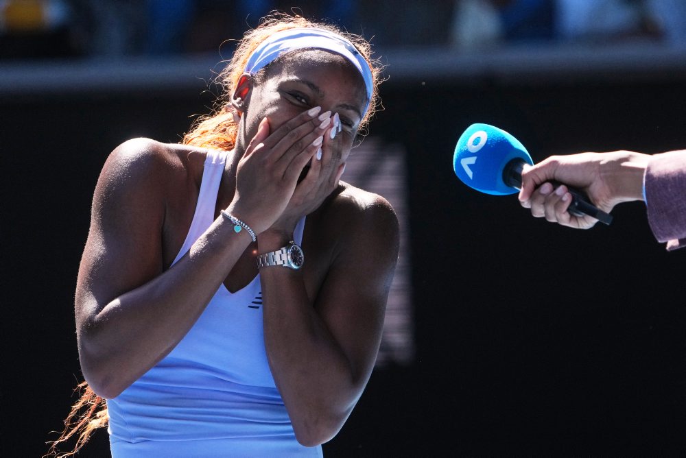 Cori Gauffová (USA-3) - Olga Danilovičová 