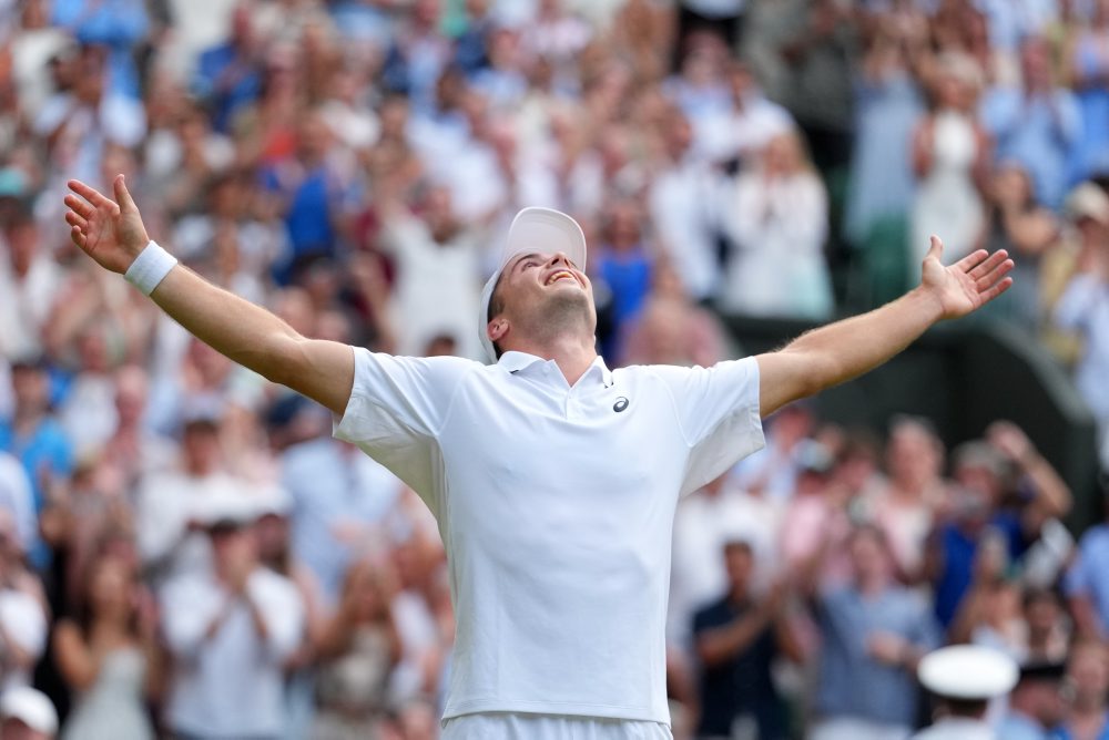 Osemfinále vo Wimbledone : Arthur Fery - Grigor Dimitrov 