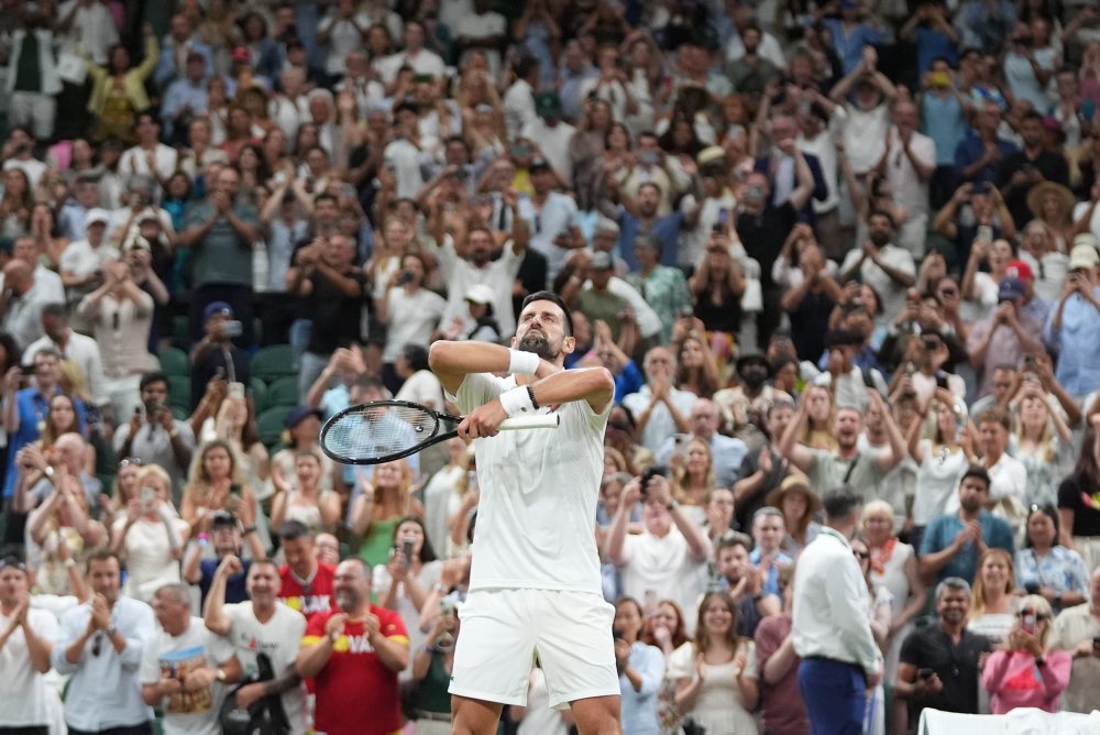 Štvrťfinále vo Wimbledone : Novak Djokovič (Srb.-7) - Felix Auger-Aliassime (Kan.)