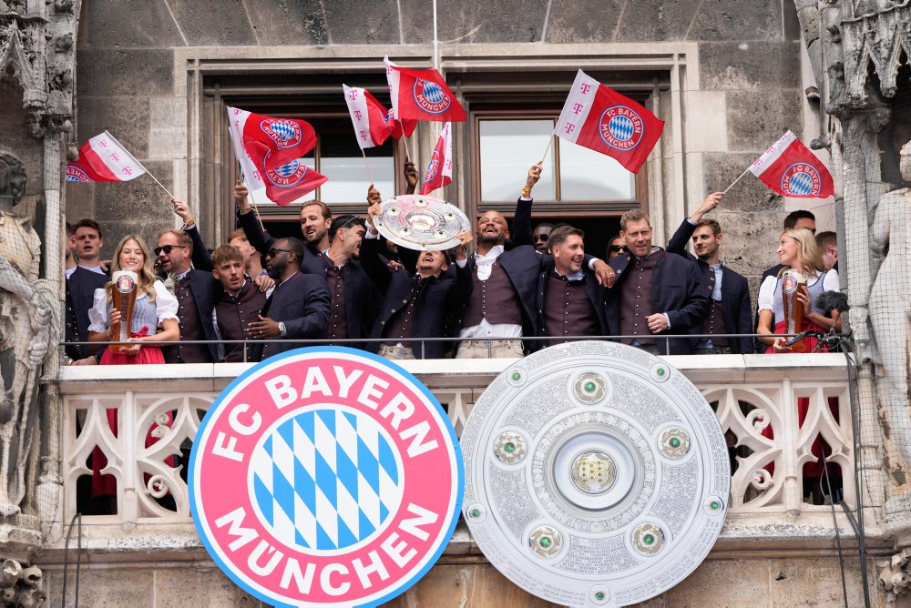 Oslavy titulu futbalového klubu Bayern Mníchov