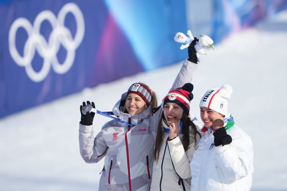Paralelný obrovský slalom snoubordistiek