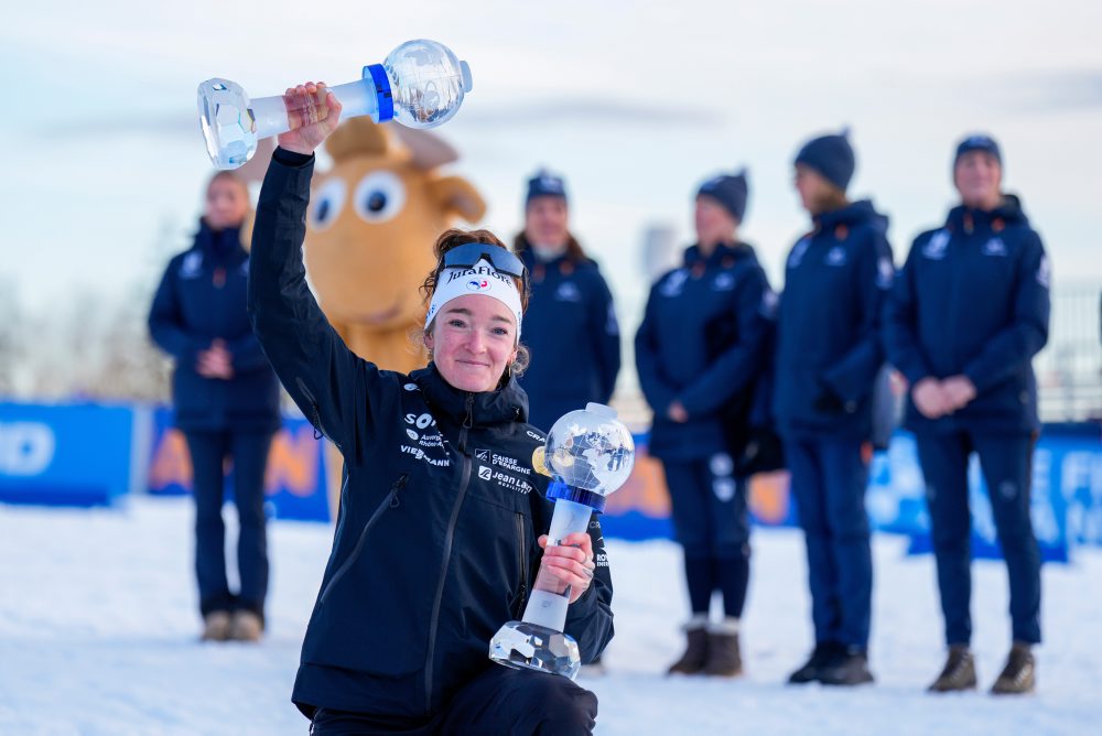 Francúzka Lou Jeanmonnotová získala veľký glóbus v rýchlostných pretekoch žien na 7,5 km v Holmenkollene