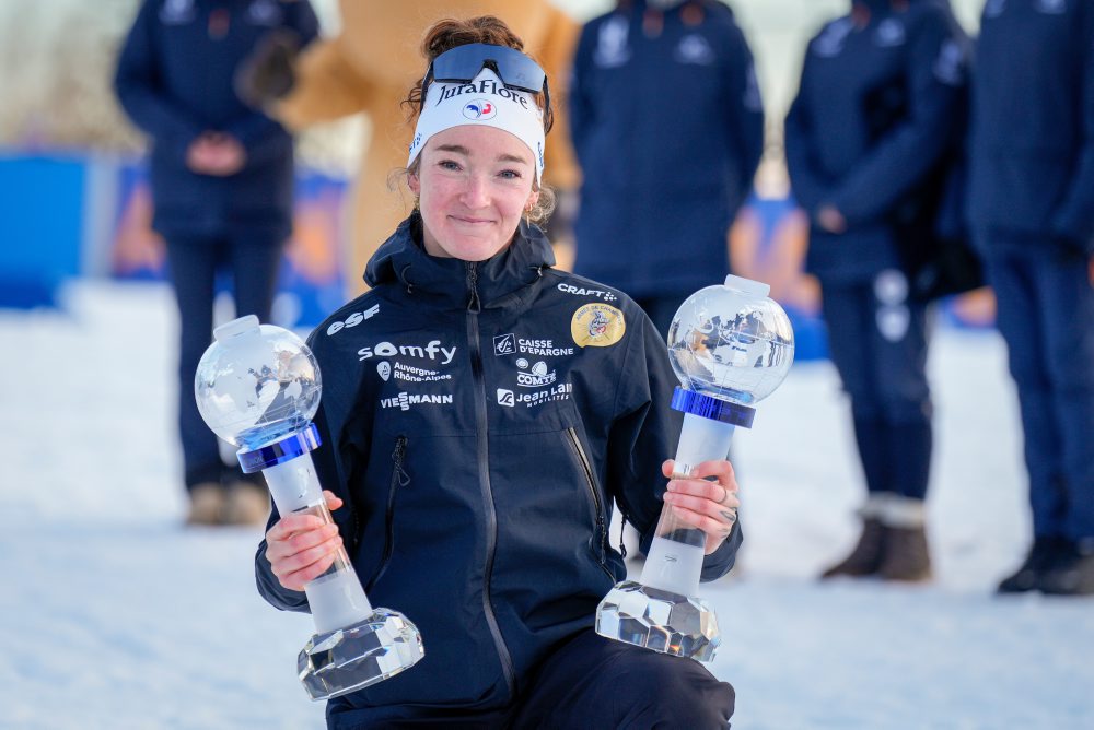 Francúzka Lou Jeanmonnotová získala veľký glóbus v rýchlostných pretekoch žien na 7,5 km v Holmenkollene