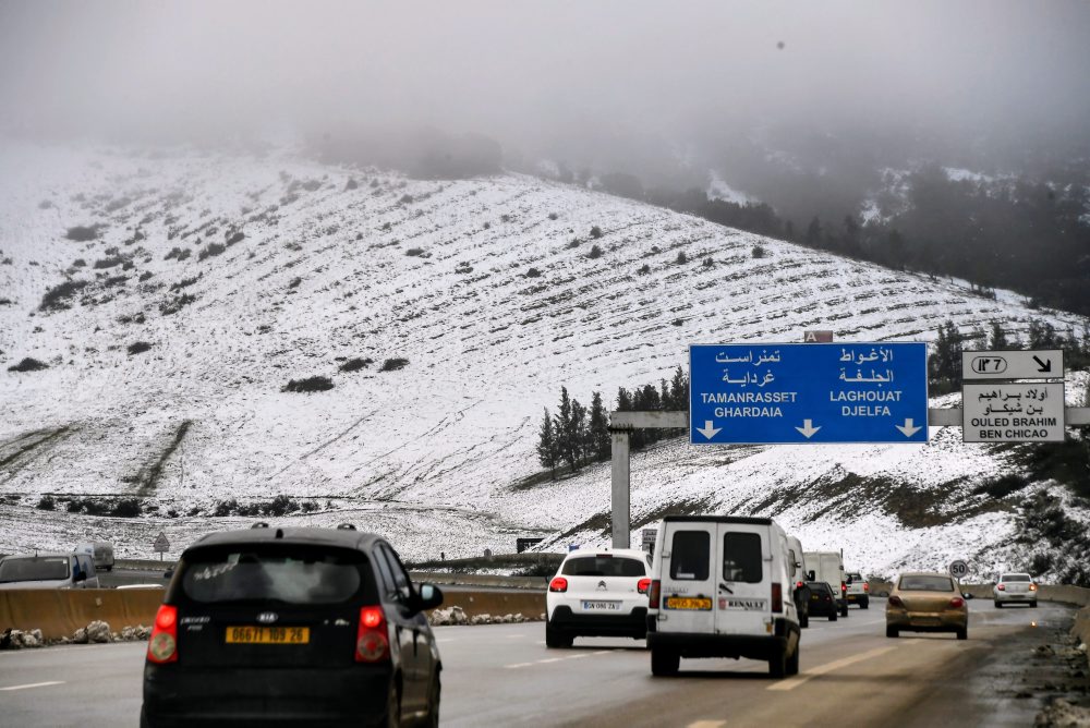 Sneženie v Alžírsku