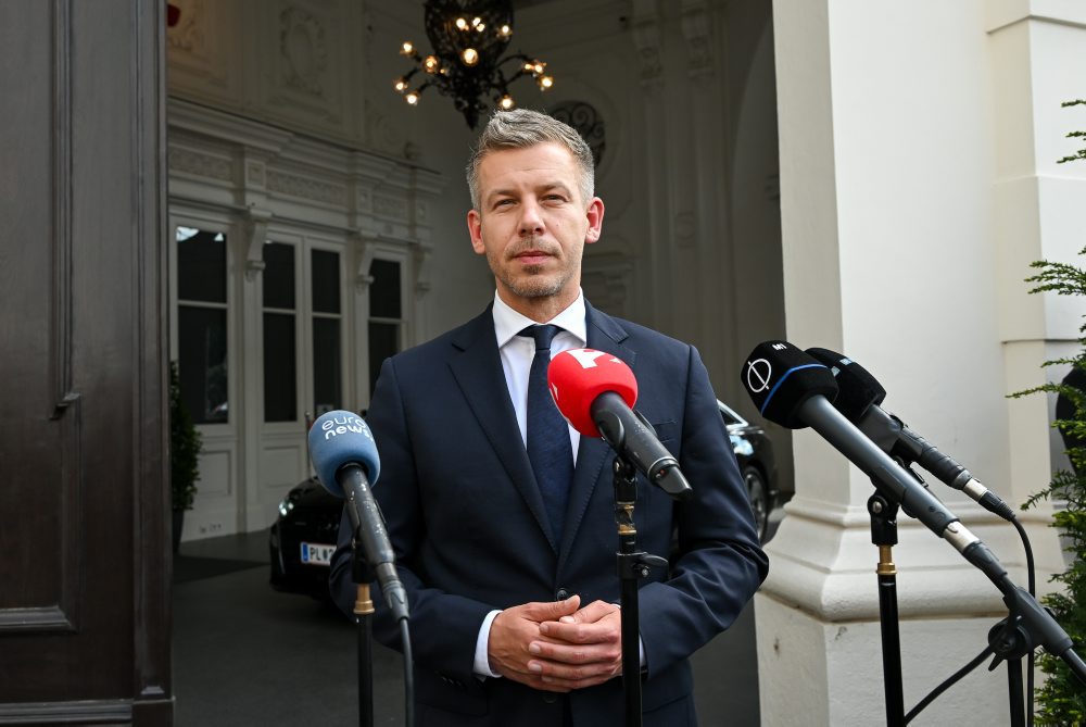 Maďarský premiér Péter Magyar v Rakúsku