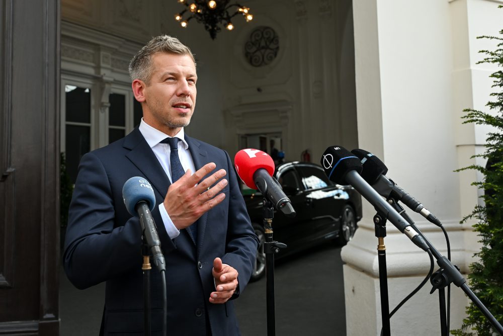 Maďarský premiér Péter Magyar v Rakúsku