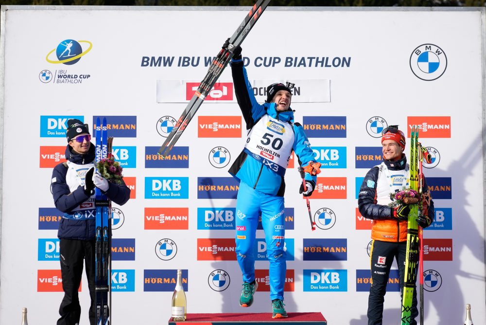 Giacomel vyhral šprint v Hochfilzene a získal druhý triumf v SP