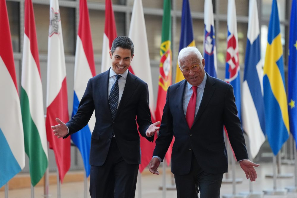 Holandský premiér Rob Jetten sa v Bruseli stretol s predsedom Európskej rady Antóniom Costom