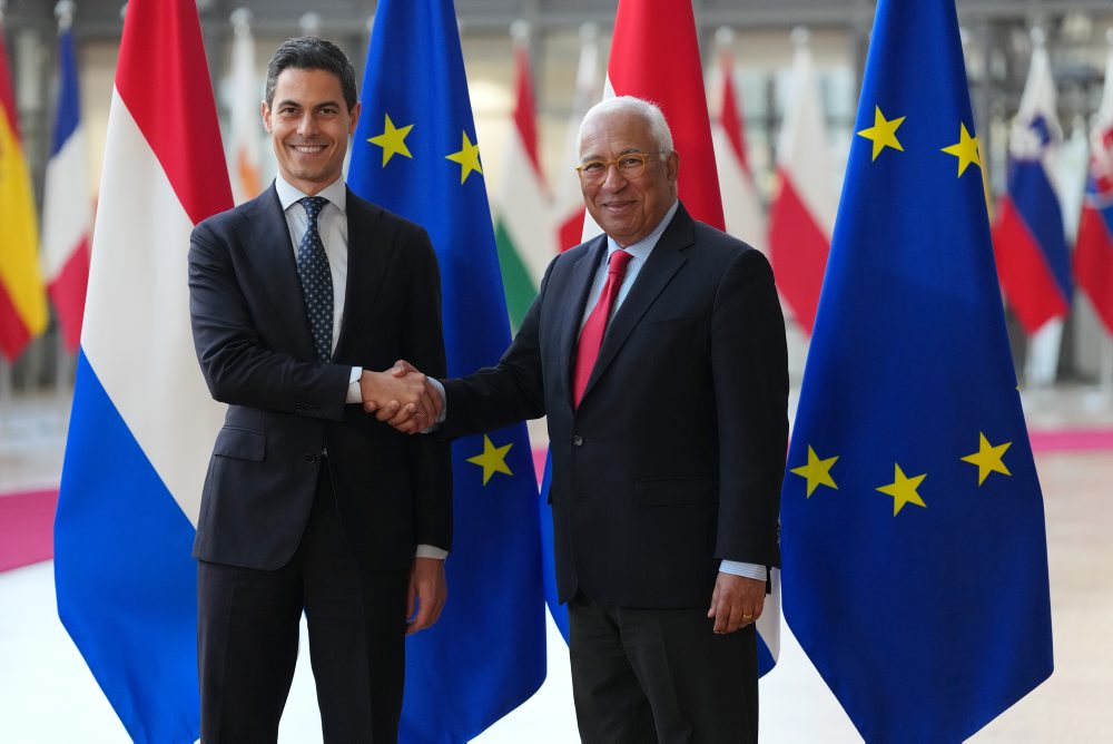 Holandský premiér Rob Jetten sa v Bruseli stretol s predsedom Európskej rady Antóniom Costom