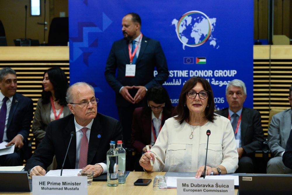 Zasadnutie Skupiny darcov pre Palestínu v Bruseli