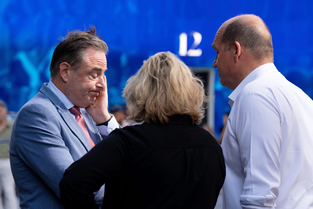 Požiar na stavbe v Bruseli 