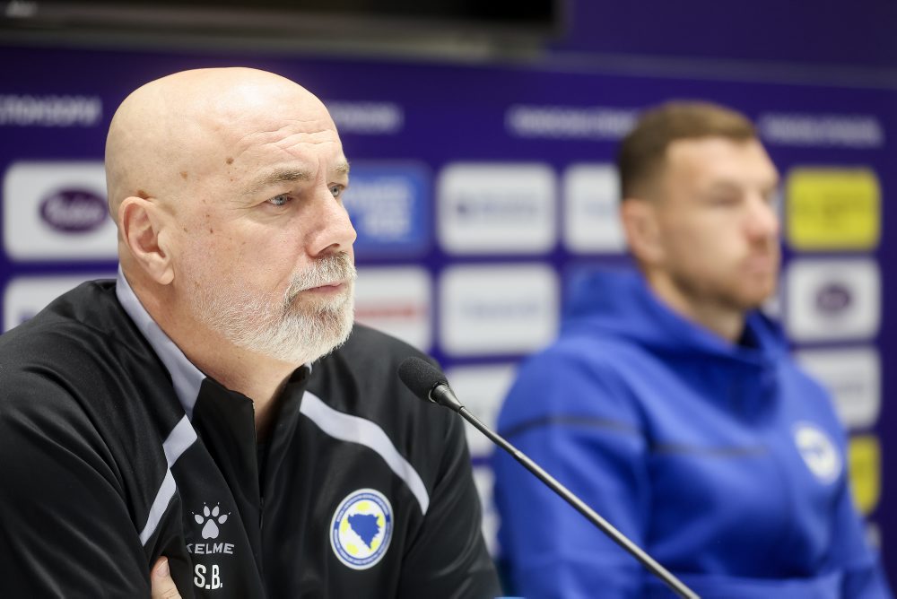 Tlačová konferencia Bosny a Hercegoviny pred finálovým zápasom baráže MS 2026 proti Taliansku