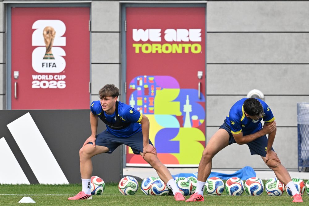 Tréning Bosny pred duelom proti domácim hráčom na MS vo futbale v Kanade
