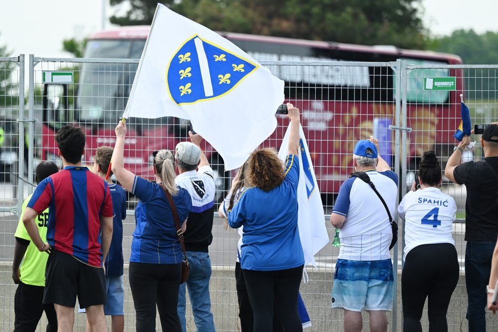 Tréning Bosny pred duelom proti domácim hráčom na MS vo futbale v Kanade