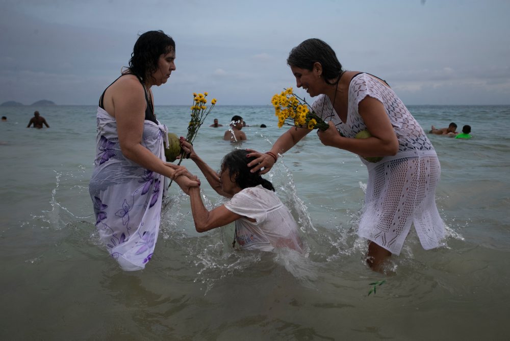 Uctenie pamiatky bohyne mora v Brazílii