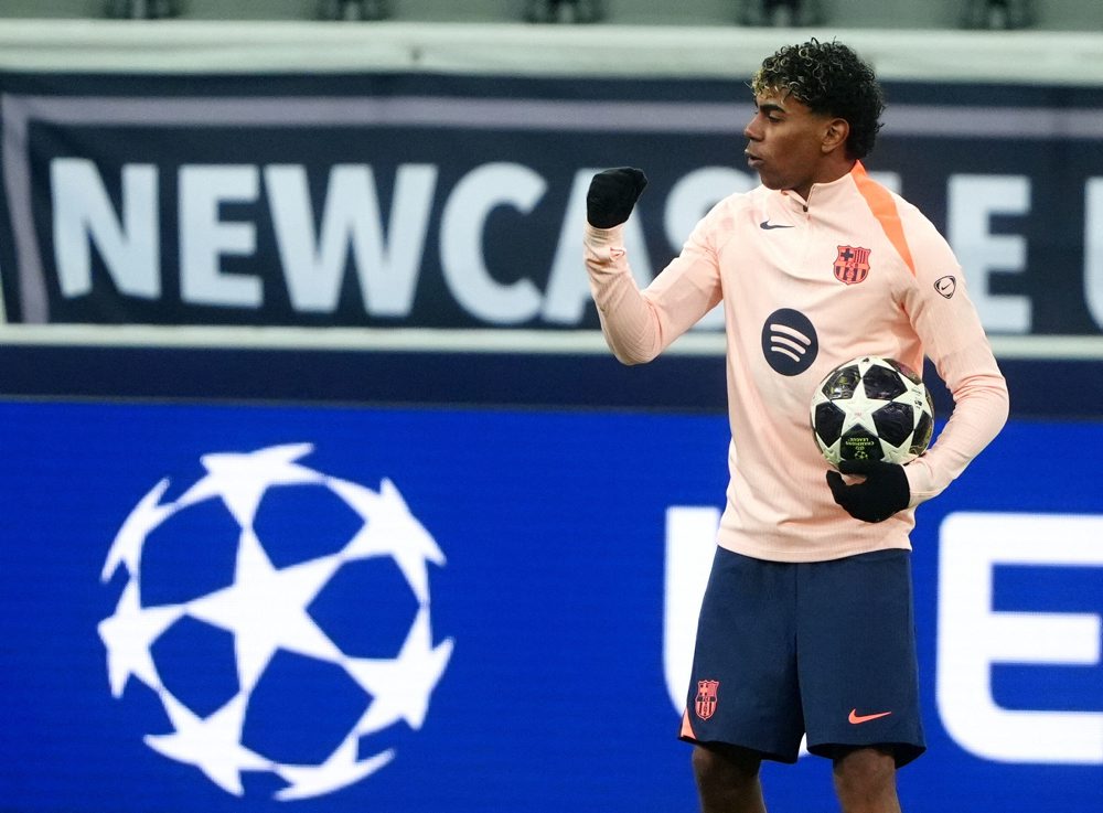 Tréning FC Barcelony pred osemfinále LM proti Newcastle United