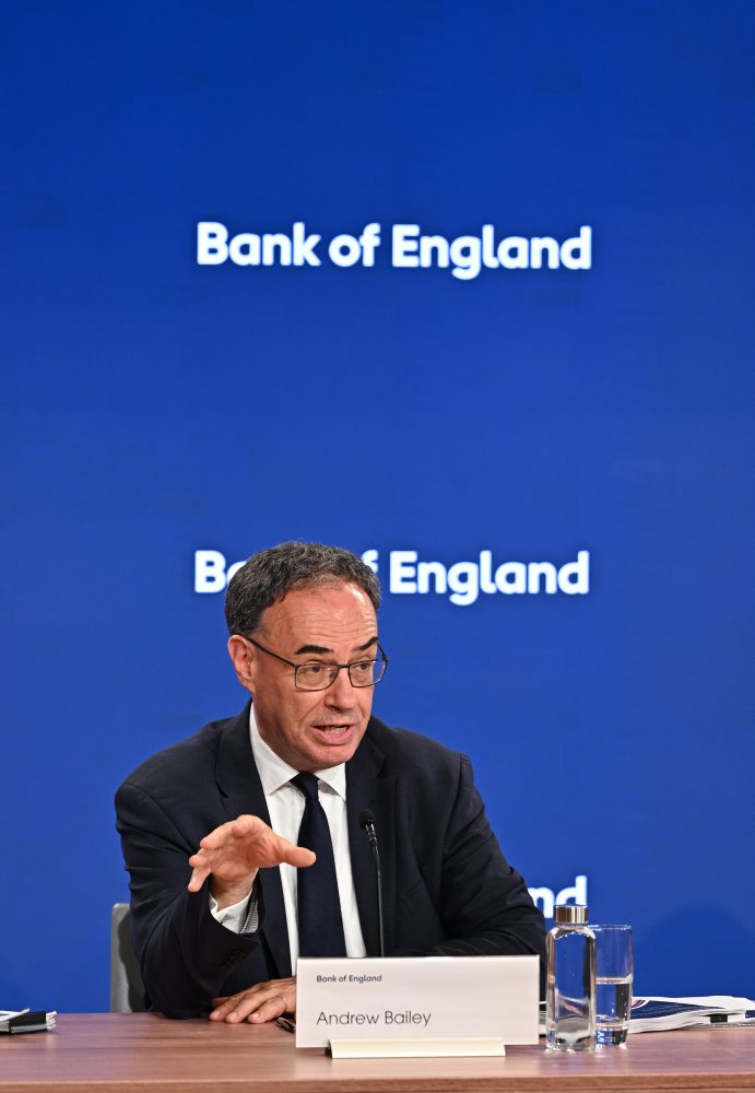 Tlačová konferencia britskej centrálnej banky 