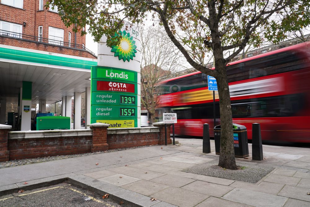 Ceny pohonných látok v Británii