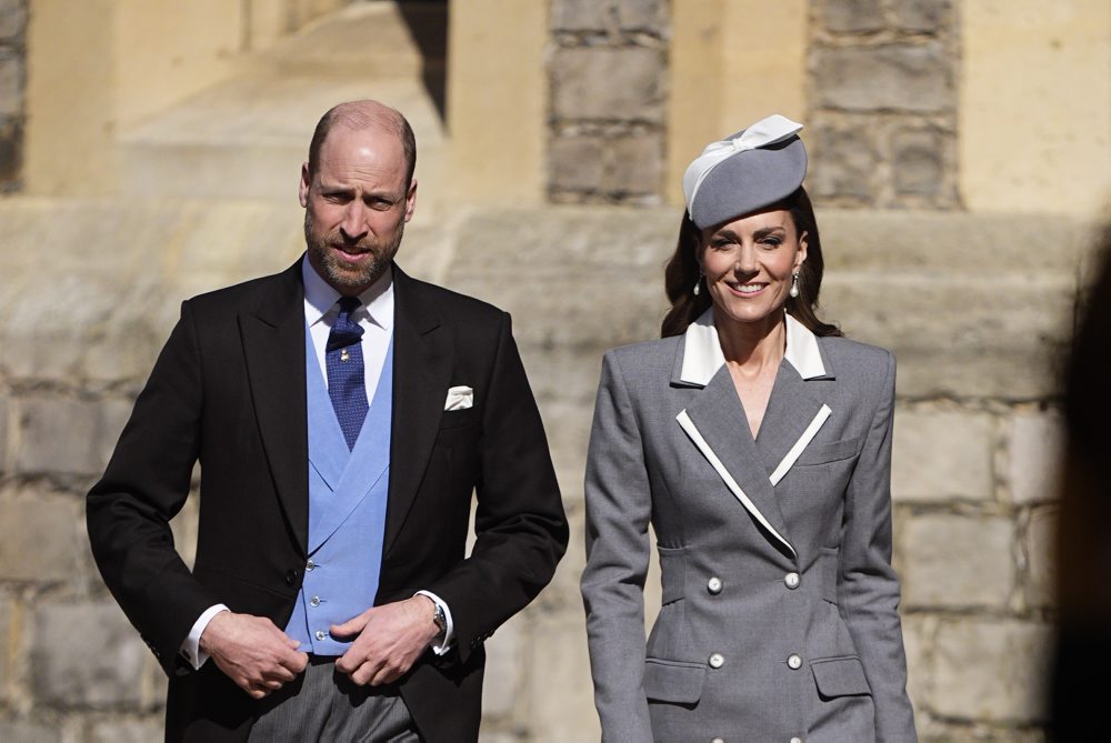 Britský princ William a Kate, princezná z Walesu na návšteve Windsorského zámku