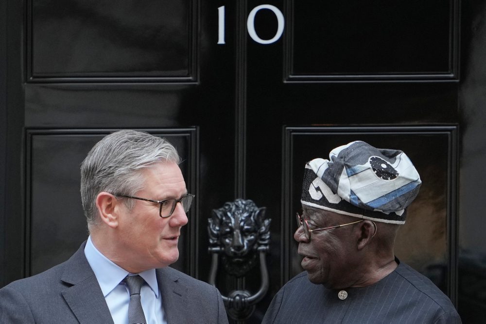 Nigérijský prezident Bola Ahmed Tinubu v Británii