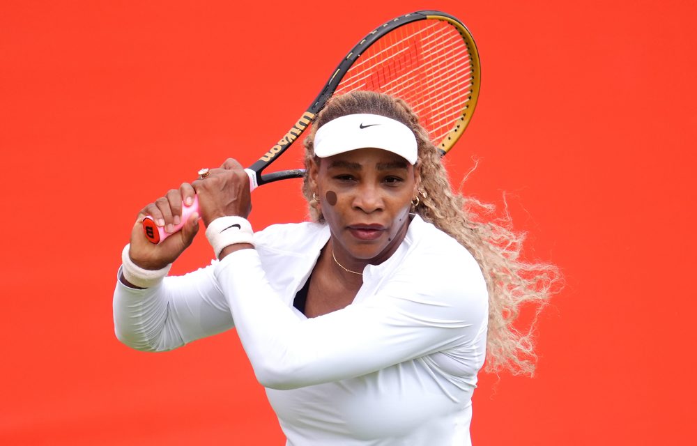 Tréning Sereny Williamsovej na turnaj deblistiek v londýnskom Queen's Clube
