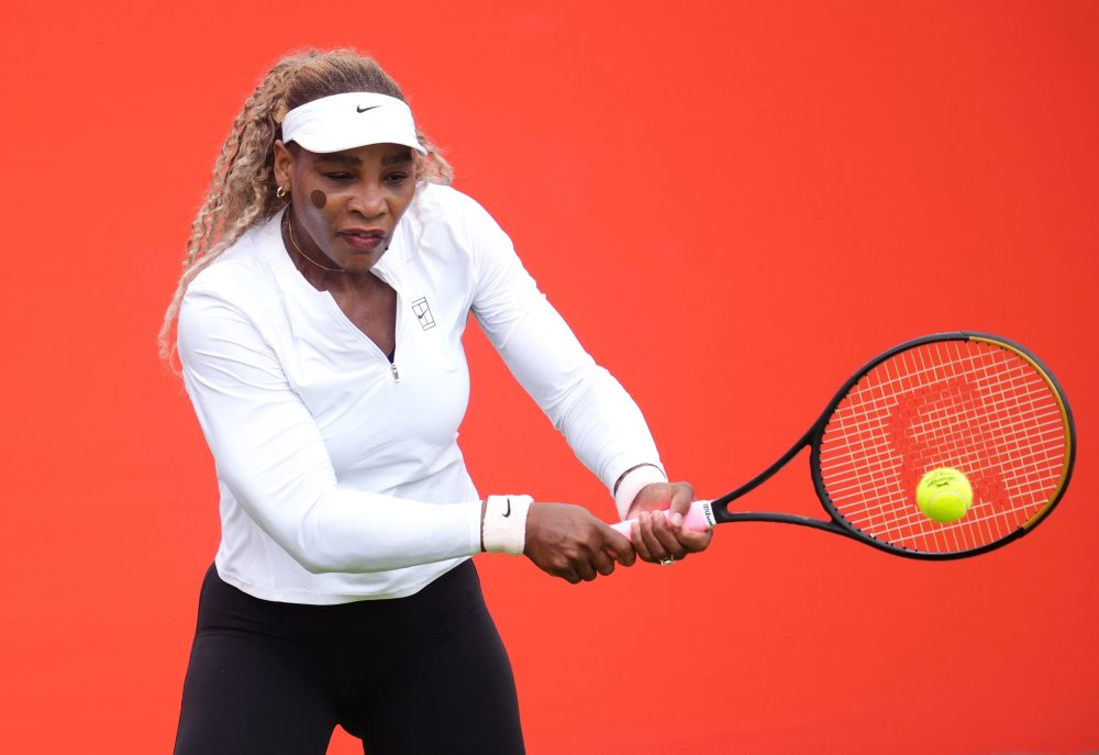 Tréning Sereny Williamsovej na turnaj deblistiek v londýnskom Queen's Clube