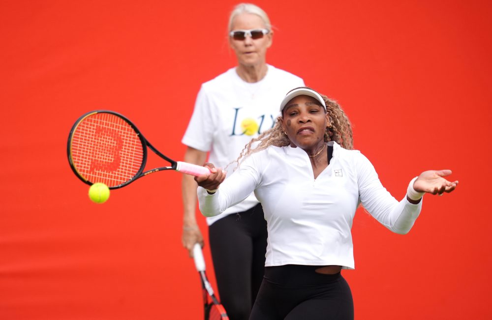 Tréning Sereny Williamsovej na turnaj deblistiek v londýnskom Queen's Clube