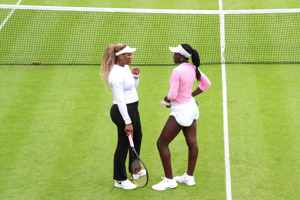 Tréning Sereny Williamsovej na turnaj deblistiek v londýnskom Queen's Clube