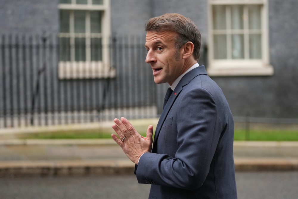 Francúzsky prezident Emmanuel Macron v Británii 